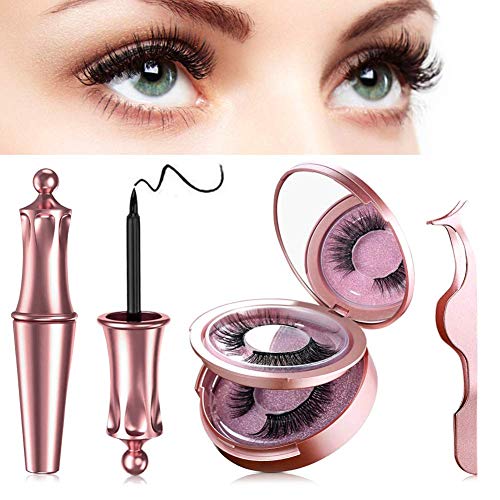 Magnetische Wimpern Eyeliner, Magnetischer Eyeliner Set Mit FlüssigkeitWasserdicht Gelfreier Magnetic Eyeliner und Wiederverwendbare 3D Magnet Wimpern,mit Aufbewahrungskiste+Pinzette Magnetische Wimpern Eyeliner, Magnetischer Eyeliner Set Mit FlüssigkeitWasserdicht Gelfreier Magnetic Eyeliner und Wiederverwendbare 3D Magnet Wimpern,mit Aufbewahrungskiste+Pinzette von CAMEORY