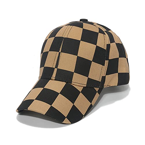 CAMICALMI Baseball Cap Unisex für Sport Laufen Tennis Schachbrett Muster Verstellbar Atmungsaktiv Outdoor CAMICALMI Baseball Cap Unisex für Sport Laufen Tennis Schachbrett Muster Verstellbar Atmungsaktiv Outdoor von CAMICALMI