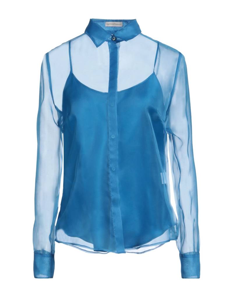 CAMICETTASNOB Hemd Damen Azurblau von CAMICETTASNOB