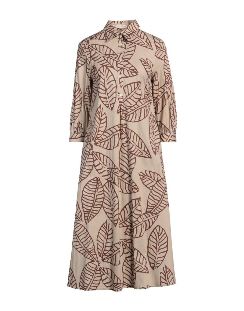 CAMICETTASNOB Midi-kleid Damen Beige von CAMICETTASNOB