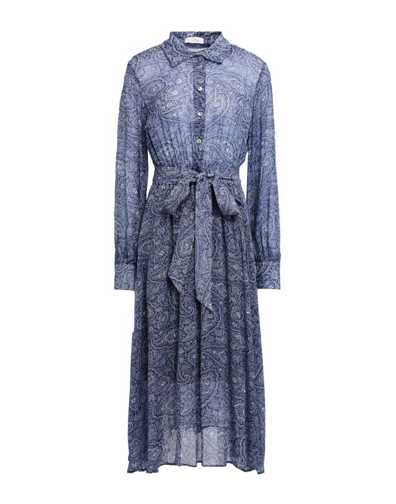 CAMICETTASNOB Midi-kleid Damen Blau von CAMICETTASNOB