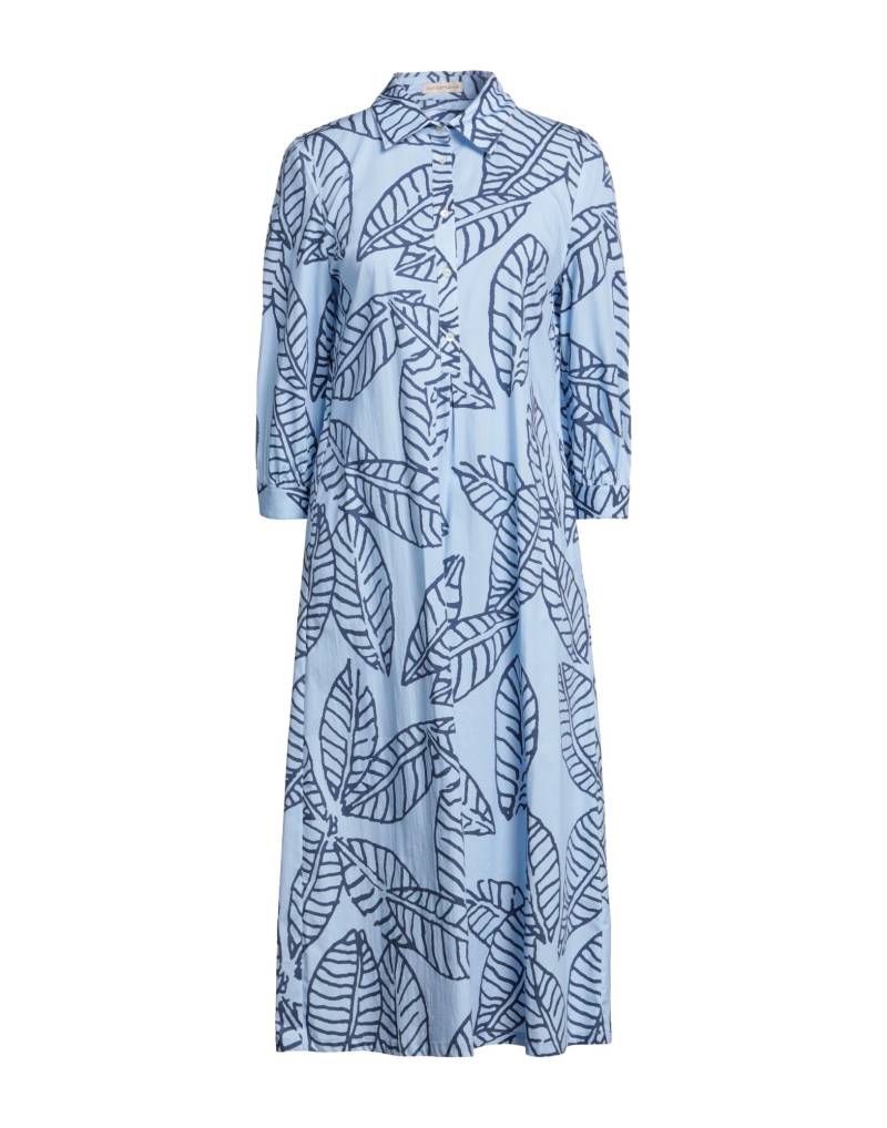CAMICETTASNOB Midi-kleid Damen Blaugrau von CAMICETTASNOB