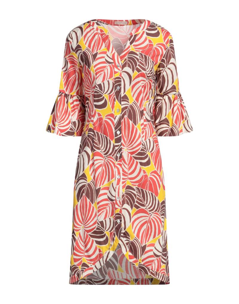 CAMICETTASNOB Midi-kleid Damen Braun von CAMICETTASNOB