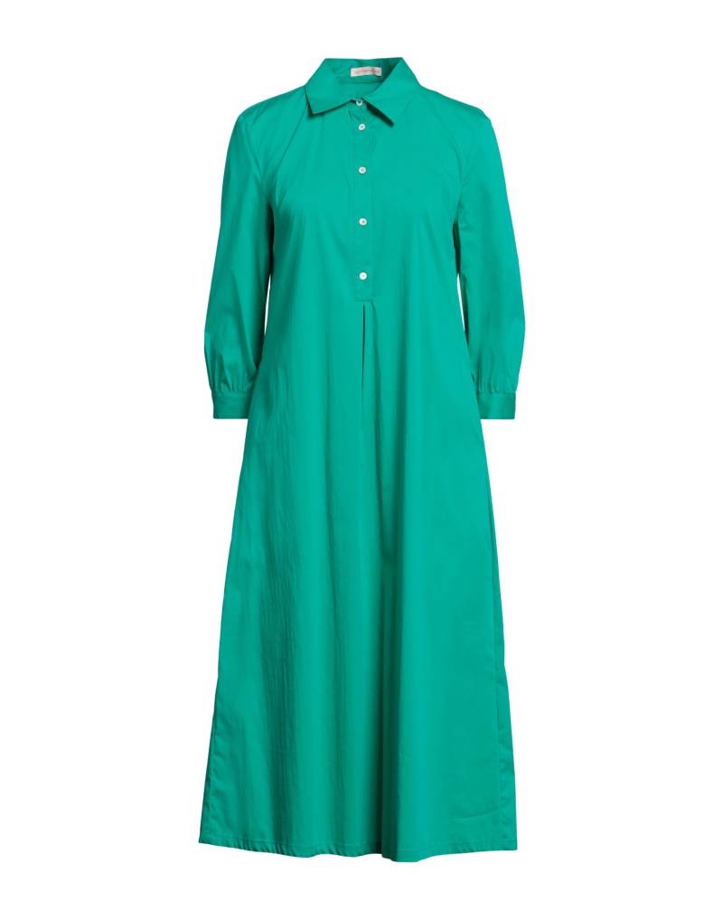 CAMICETTASNOB Midi-kleid Damen Smaragdgrün von CAMICETTASNOB