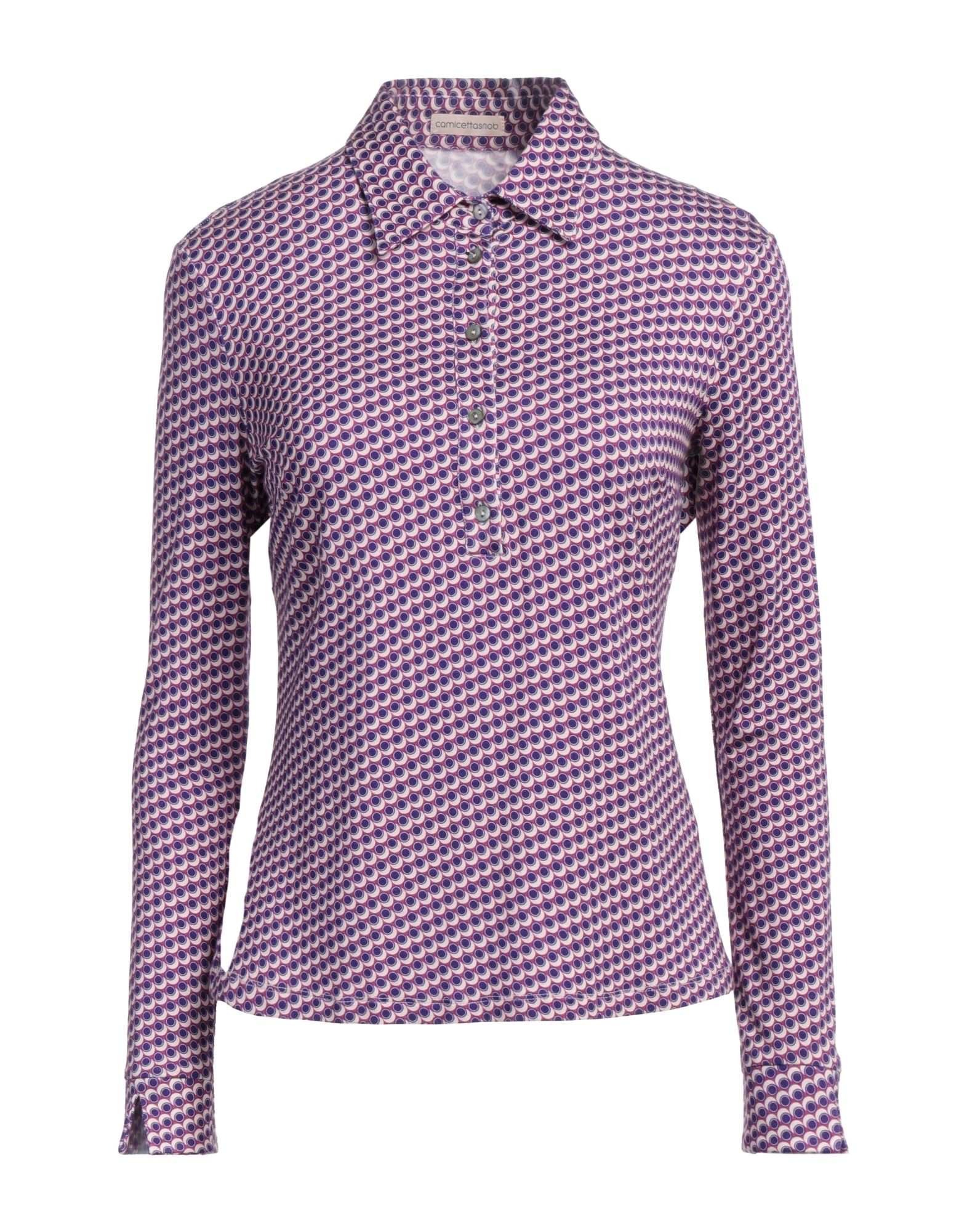 CAMICETTASNOB Poloshirt Damen Violett von CAMICETTASNOB