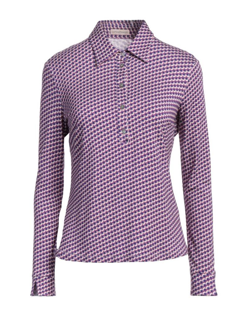 CAMICETTASNOB Poloshirt Damen Violett von CAMICETTASNOB