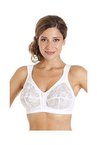 Camille Damen Damen Nicht verkabelt Voller Cup Weicher Spitzen-BH 85C White von Camille