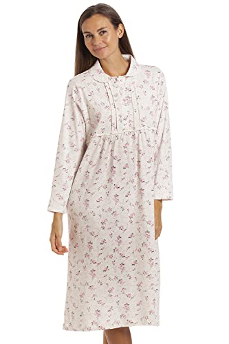 Camille Damen Schwergewicht Langarm Nachthemd Aus 100% Baumwolljersey 38-40 Pink Camille Damen Schwergewicht Langarm Nachthemd Aus 100% Baumwolljersey 38-40 Pink von Camille