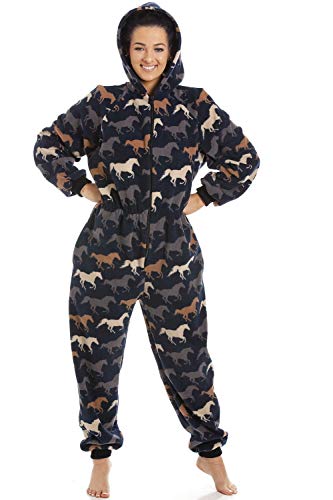 Camille Damen Super Weiche Onesies L Navy Horse von Camille