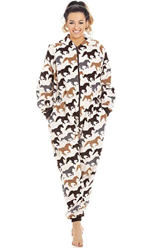 Camille Damen Super Weiche Onesies M Cream Horse von Camille