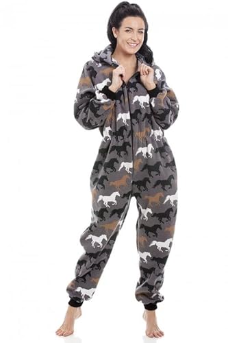 Camille Damen Super Weiche Onesies S Grey Horse von Camille