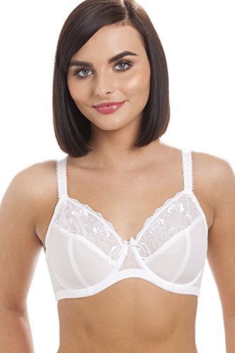 Camille Dessous weiß Damen Jessica Bügel-BH Voll Cup BH-Größe 85C von Camille