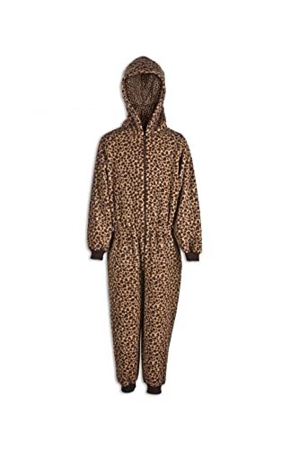 Camille Kinder Tierdruck Onesie Pyjama Sets 12-14 Years Caramel Leopard von Camille