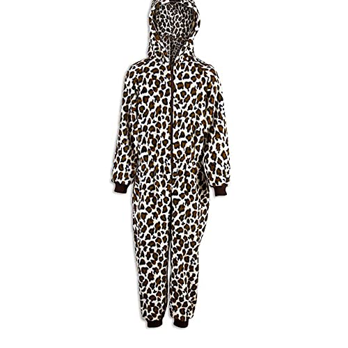 Camille Kinder Tierdruck Onesie Pyjama Sets 6-8 Years Brown Snow Leopard von Camille