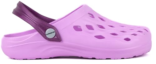 CAMMINARE Boots, for you Damen Herren Eva Clogs Bequeme Ultraleichte Gartenschuhe Unisex Gartenclogs Flow 35-46 EU (Flieder, 36) von CAMMINARE Boots, for you