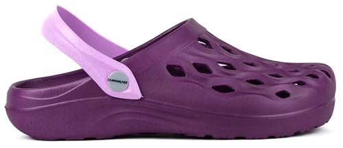 CAMMINARE Boots, for you Damen Herren Eva Clogs Bequeme Ultraleichte Gartenschuhe Unisex Gartenclogs Flow 35-46 EU (Violett, 41) von CAMMINARE Boots, for you