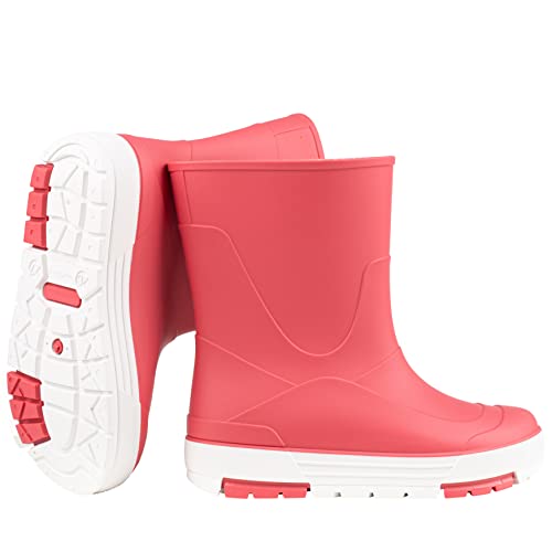 CAMMINARE walk a mile Kinder Gummistiefel Wasserdichte PVC Stiefeletten für Jungen und Mädchen 22-35 EU (Koralle, eu_footwear_size_system, big_kid, numeric_range, medium, numeric_34, numeric_35) von CAMMINARE walk a mile