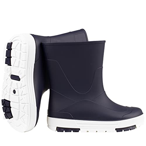 CAMMINARE walk a mile Kinder Gummistiefel Wasserdichte PVC Stiefeletten für Jungen und Mädchen 22-35 EU (Marineblau, eu_footwear_size_system, big_kid, numeric_range, medium, numeric_32, numeric_33) von CAMMINARE walk a mile