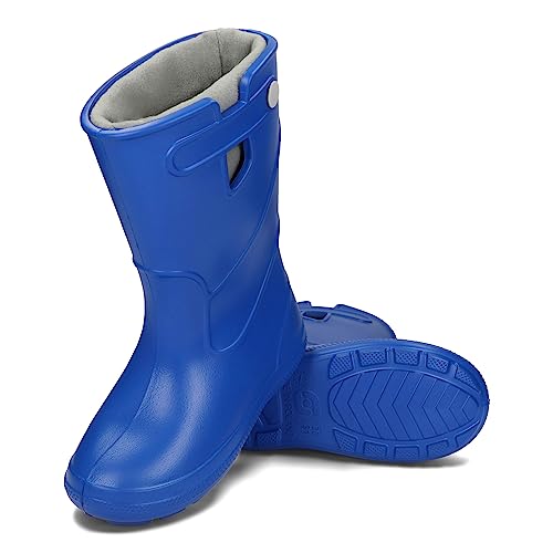 CAMMINARE walk a mile Kinder Unisex EVA Warme Regenstiefel mit Herausnehmbares Futter 30-37 EU (Blau, eu_footwear_size_system, big_kid, numeric_range, medium, numeric_34, numeric_35) von CAMMINARE walk a mile