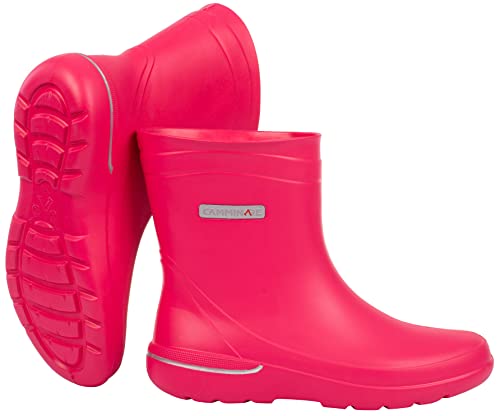 CAMMINARE walk a mile Leichte Damen EVA-Schaum Kurze Gummistiefel Knöchelhohe Stiefeletten 36-41 EU (Fuchsia, eu_footwear_size_system, adult, numeric, medium, numeric_36) von CAMMINARE walk a mile