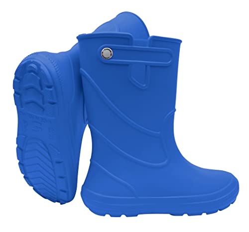 CAMMINARE walk a mile Leichte EVA-Gummistiefel für Kinder und Jugendliche Wasserdicht Rutschfest 30-37 EU (Blau, eu_footwear_size_system, big_kid, numeric_range, medium, numeric_30, numeric_31) von CAMMINARE walk a mile