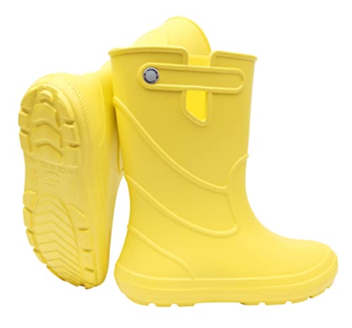 CAMMINARE walk a mile Leichte EVA-Gummistiefel für Kinder und Jugendliche Wasserdicht Rutschfest 30-37 EU (Gelb, eu_footwear_size_system, big_kid, numeric_range, medium, numeric_36, numeric_37) von CAMMINARE walk a mile