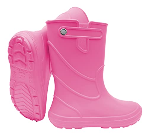 CAMMINARE walk a mile Leichte EVA-Gummistiefel für Kinder und Jugendliche Wasserdicht Rutschfest 30-37 EU (Rosa, eu_footwear_size_system, big_kid, numeric_range, medium, numeric_30, numeric_31) von CAMMINARE walk a mile