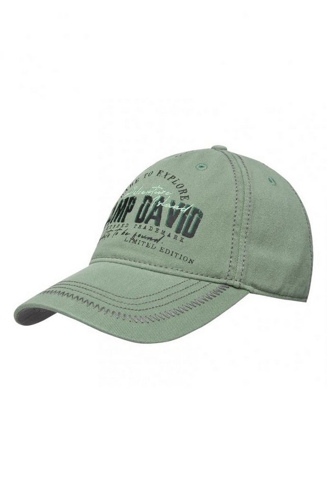 CAMP DAVID Baseball Cap mit Artwork und Zickzacknaht deep green von CAMP DAVID