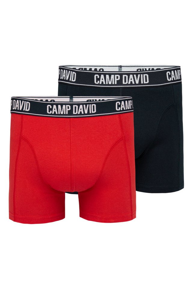 CAMP DAVID Boxershorts (Packung, 2-St) im 2er- Pack mit Logobund von CAMP DAVID