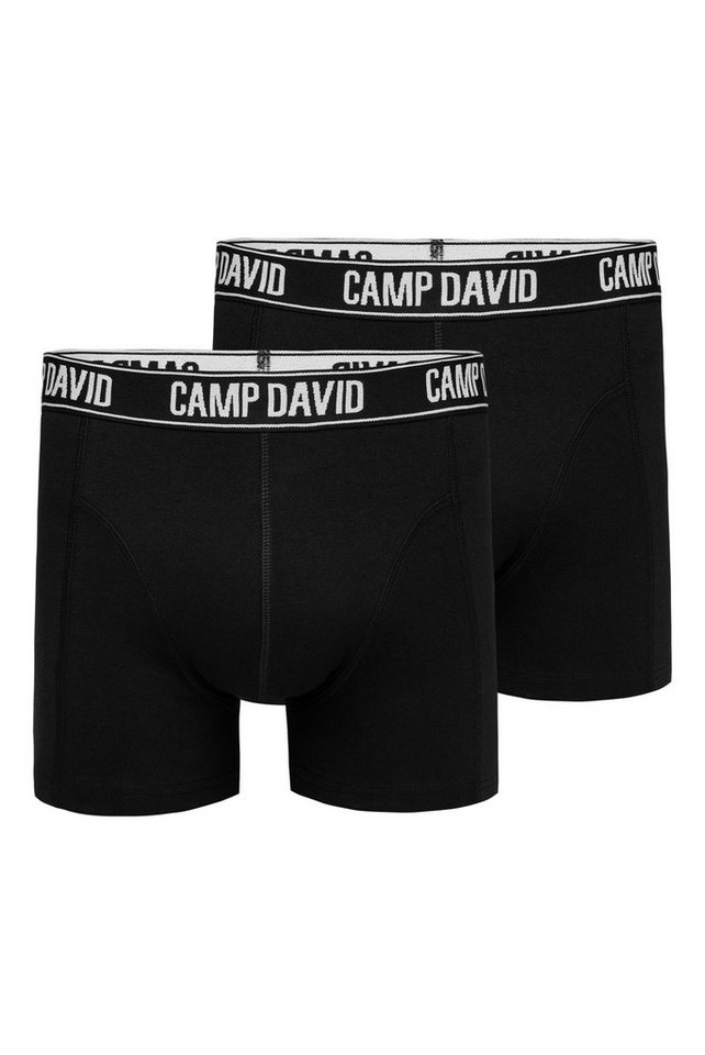 CAMP DAVID Boxershorts (Packung, 2-St) im 2er- Pack mit Logobund von CAMP DAVID