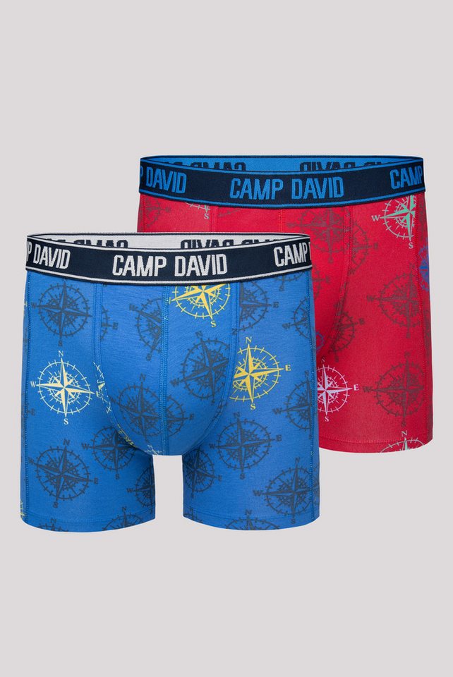 CAMP DAVID Boxershorts Set: (2-St) mit All Over Print von CAMP DAVID