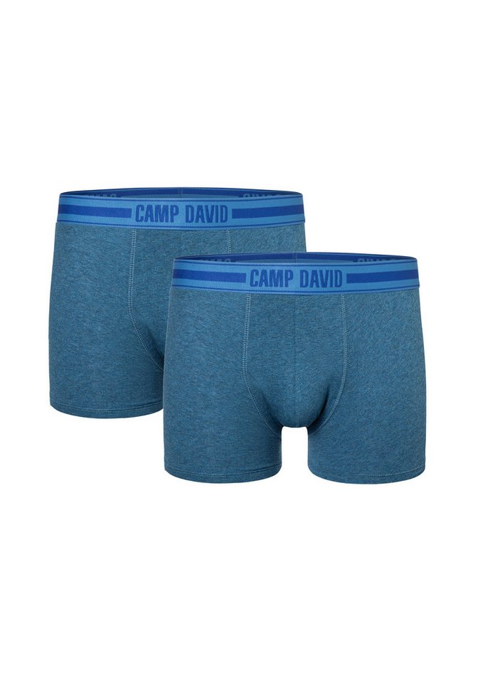 CAMP DAVID Boxershorts casual (2er Pack) mit elastischem Logo-Bund von CAMP DAVID