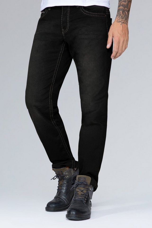 CAMP DAVID Comfort-fit-Jeans mit Used-Waschung von CAMP DAVID