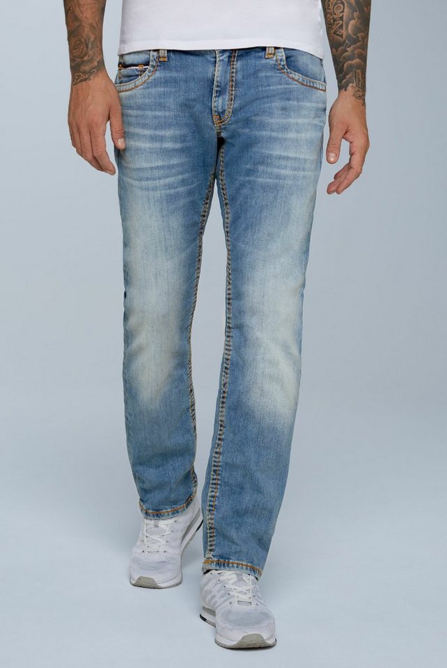 CAMP DAVID Comfort-fit-Jeans mit breiten Nähten von CAMP DAVID