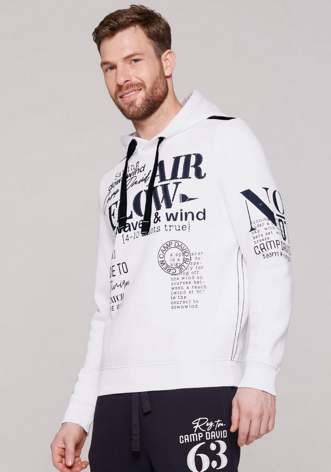 CAMP DAVID Hoodie mit Logo-Prints von CAMP DAVID