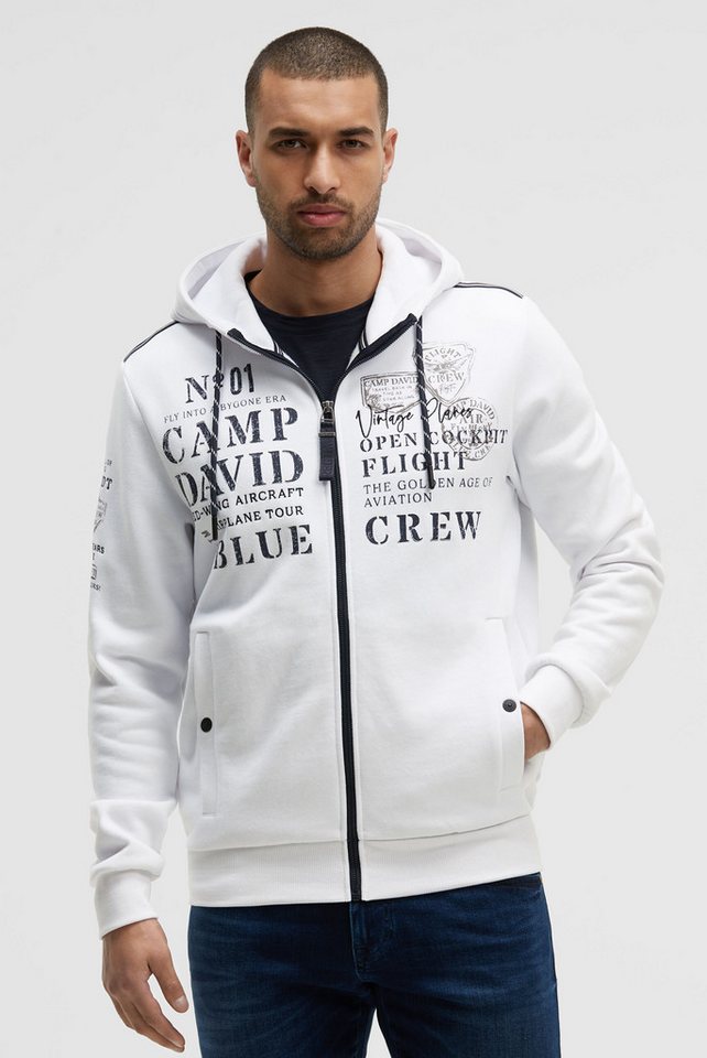 CAMP DAVID Kapuzensweatjacke Eingrifftaschen mit Druckknopfverschluss von CAMP DAVID
