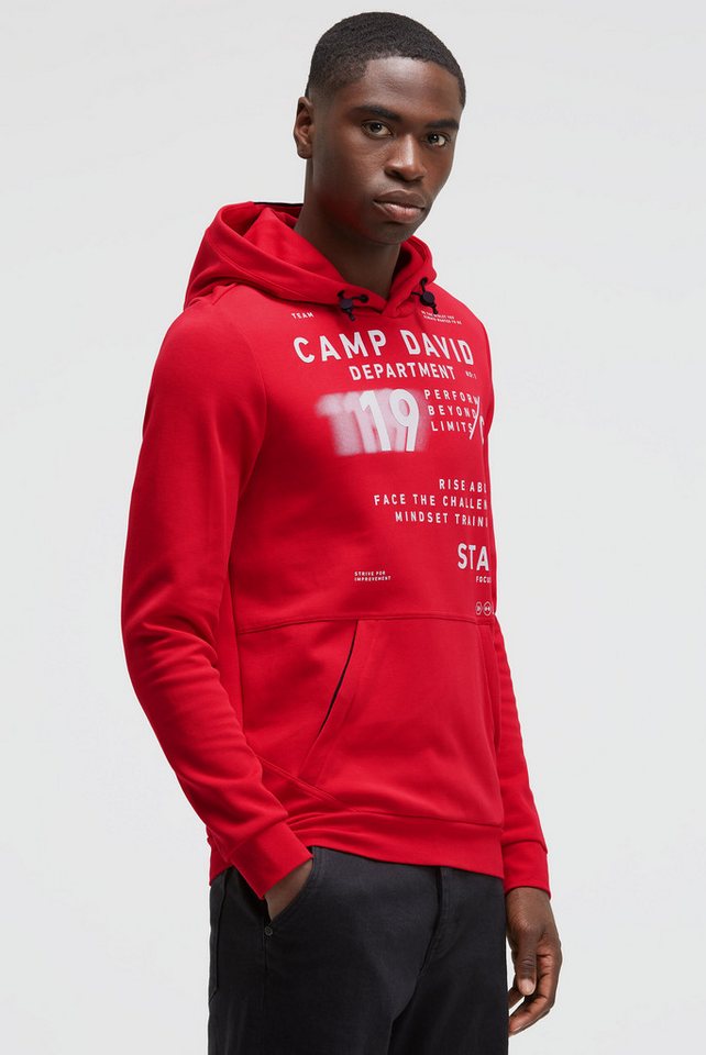 CAMP DAVID Kapuzensweatshirt Kapuze mit verstellbarem Gummizug von CAMP DAVID
