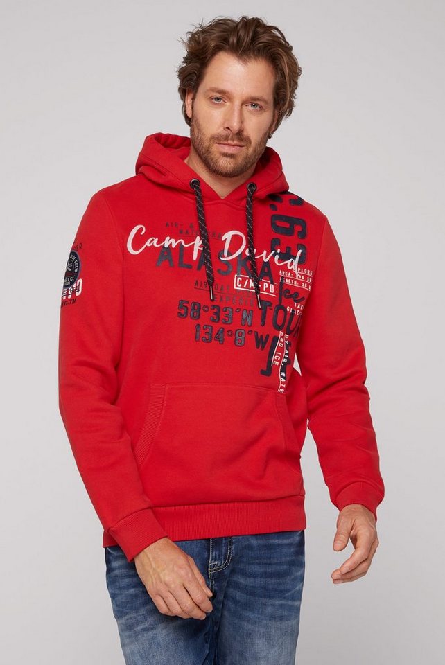 CAMP DAVID Kapuzensweatshirt mit Label-Applikationen von CAMP DAVID