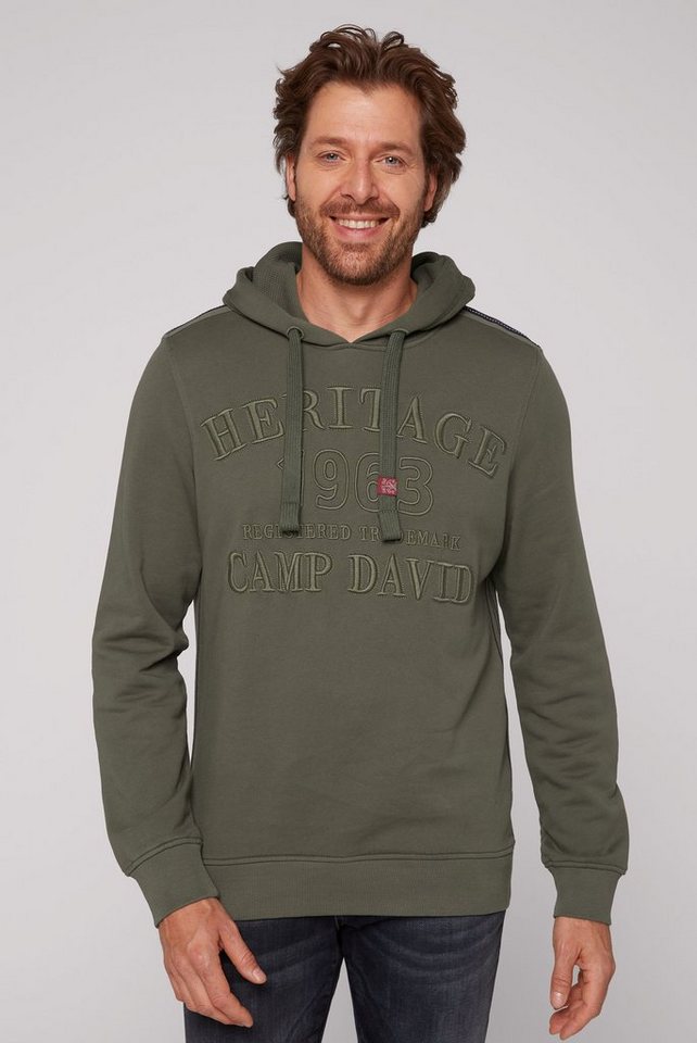 CAMP DAVID Kapuzensweatshirt mit Logostickereien von CAMP DAVID