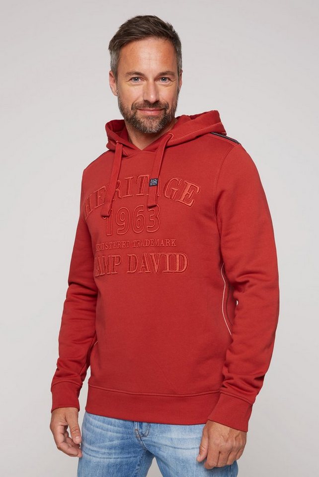 CAMP DAVID Kapuzensweatshirt mit Logostickereien von CAMP DAVID