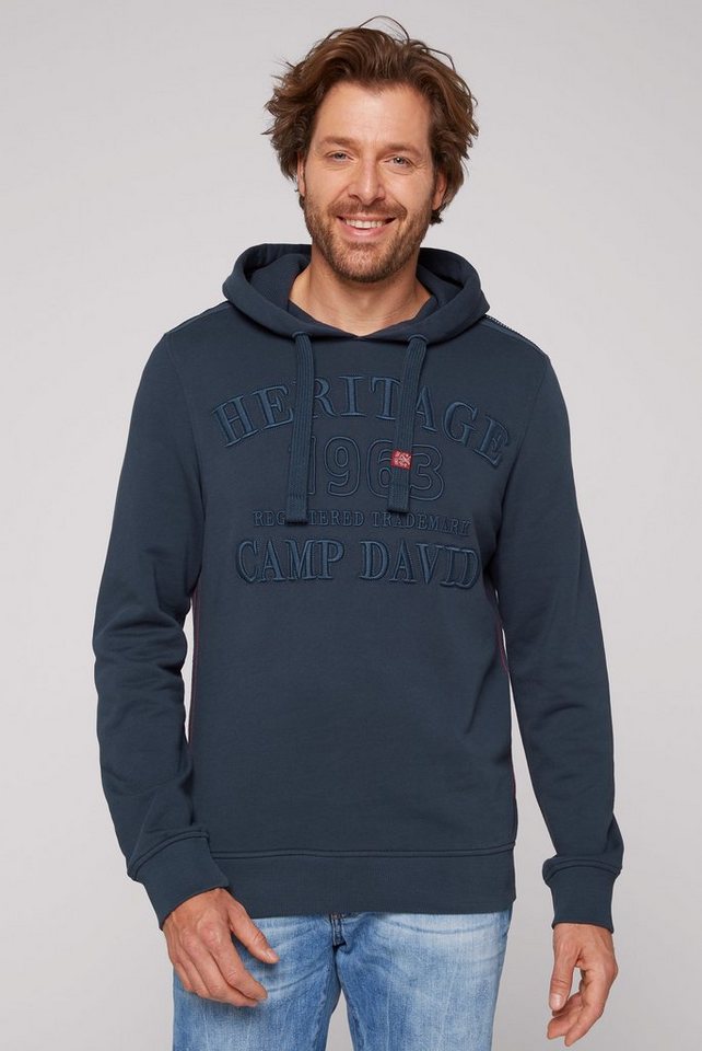 CAMP DAVID Kapuzensweatshirt mit Logostickereien von CAMP DAVID