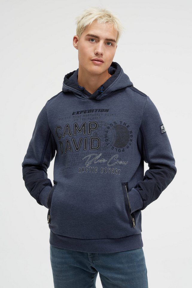 CAMP DAVID Kapuzensweatshirt mit Reißverschluss-Taschen von CAMP DAVID