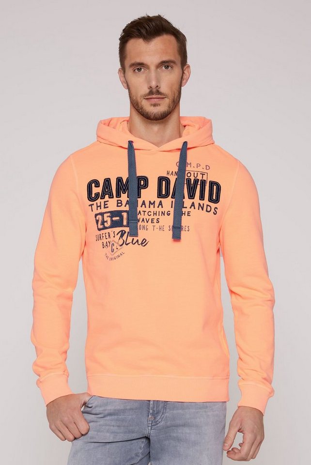 CAMP DAVID Kapuzensweatshirt mit Schriftzügen von CAMP DAVID