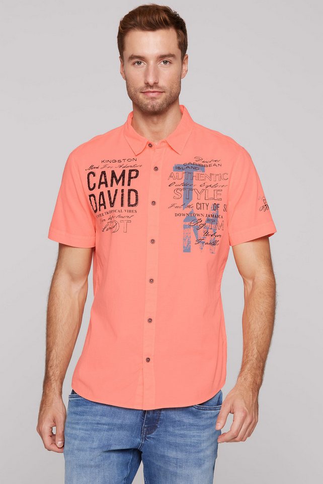CAMP DAVID Kurzarmhemd mit Webstruktur von CAMP DAVID