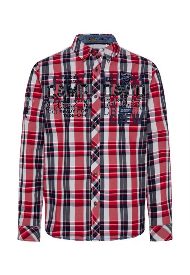 CAMP DAVID Langarmhemd Hemd HELI FLIGHT Langarmhemd (1-tlg) von CAMP DAVID