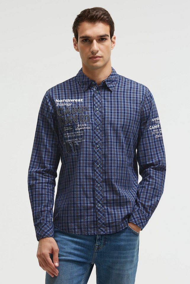 CAMP DAVID Langarmhemd aus Baumwolle von CAMP DAVID