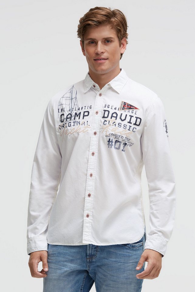 CAMP DAVID Langarmhemd mit Kentkragen von CAMP DAVID