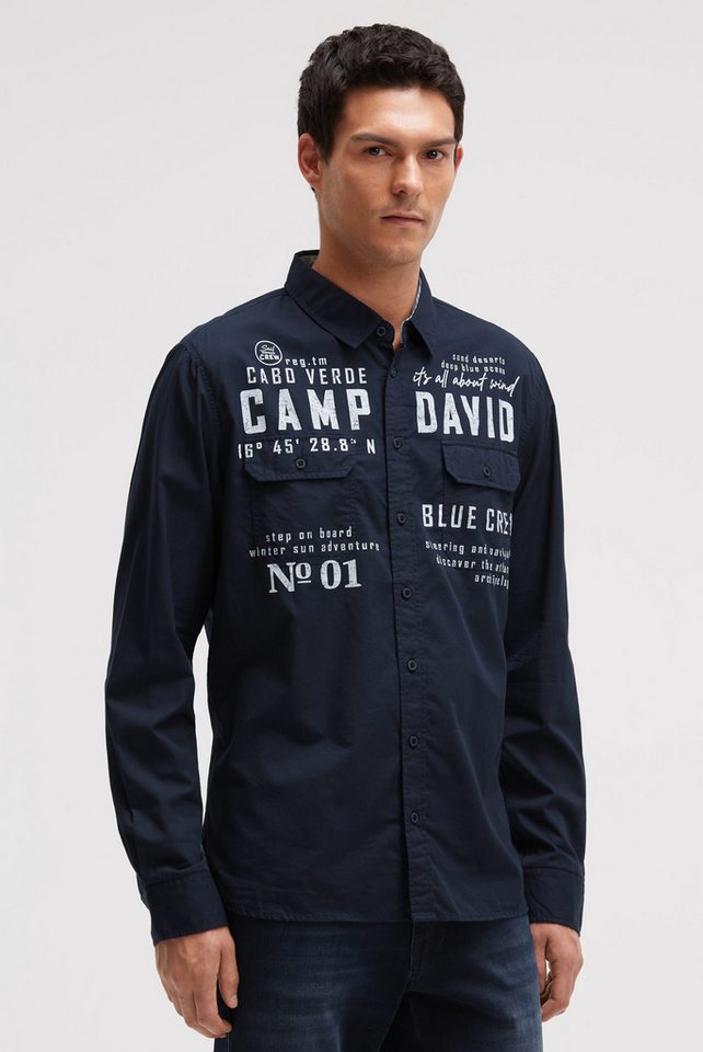 CAMP DAVID Langarmhemd mit Klappentaschen von CAMP DAVID