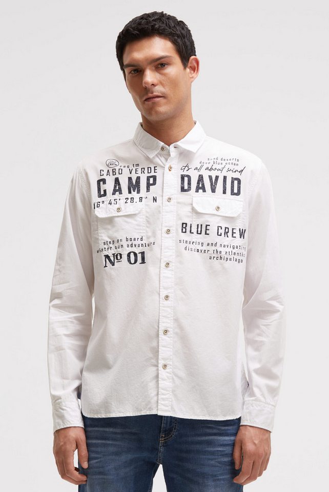 CAMP DAVID Langarmhemd mit Klappentaschen von CAMP DAVID