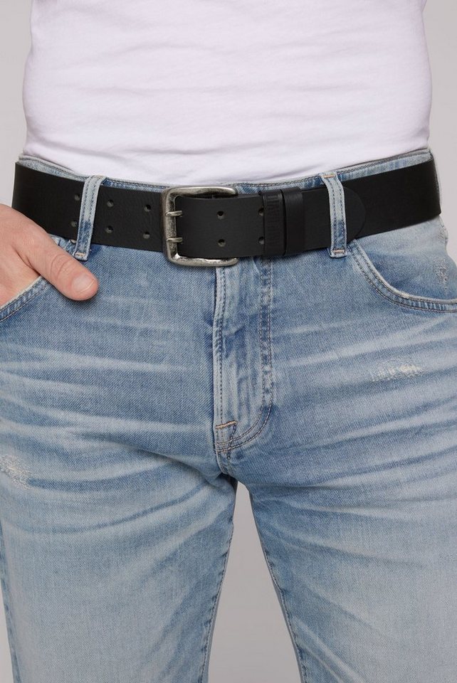 CAMP DAVID Ledergürtel mit Logo-Prägung von CAMP DAVID